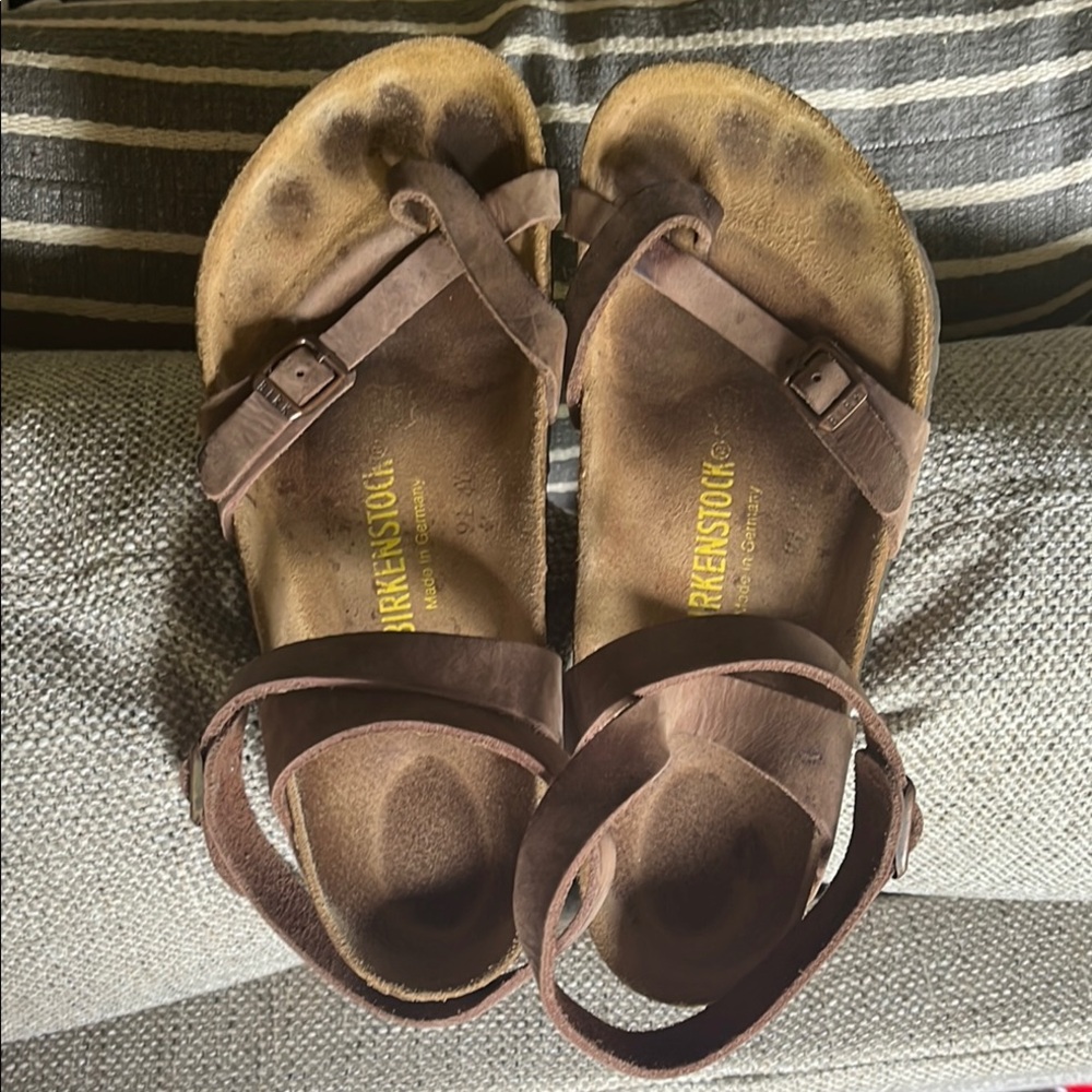 Birkenstock Chocolate Brown Strappy Sandals